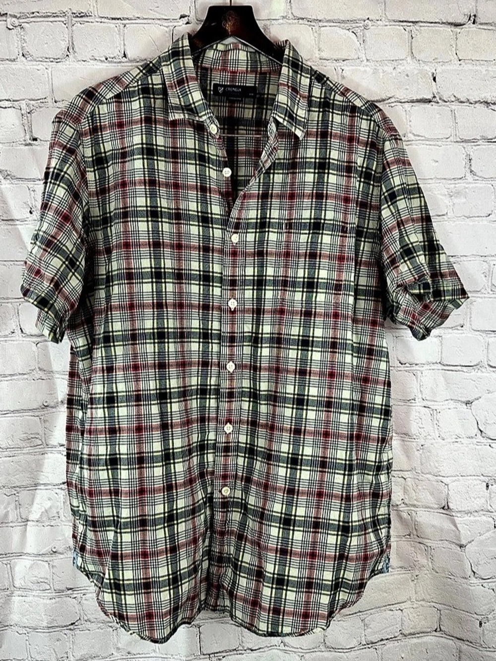Cremieux Men's Plaid Cotton Shirt XL Like New